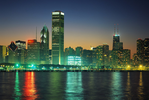 Chicago Skyline at Dusk